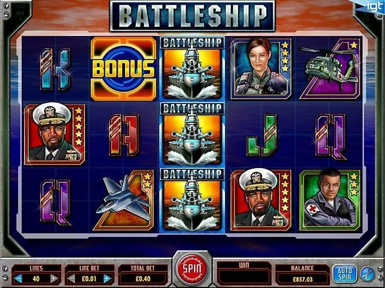 Battleship: Search & Destroy Free Casino Slot  with, delSecond Screen Game