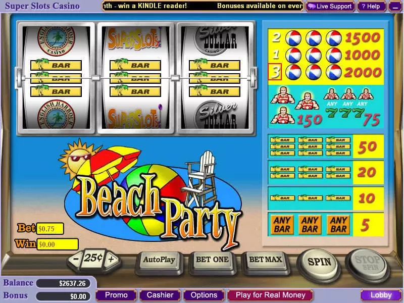 Beach Party Free Casino Slot 