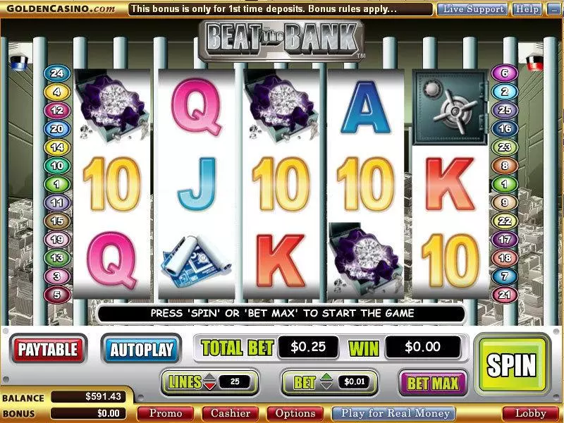 Beat the Bank Free Casino Slot  with, delFree Spins