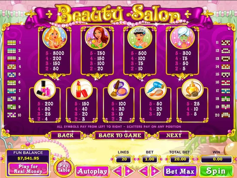 Beauty Salon Free Casino Slot  with, delFree Spins