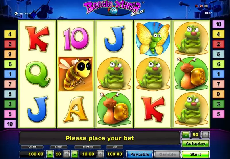 Beetle Mania - Deluxe Free Casino Slot  with, delFree Spins