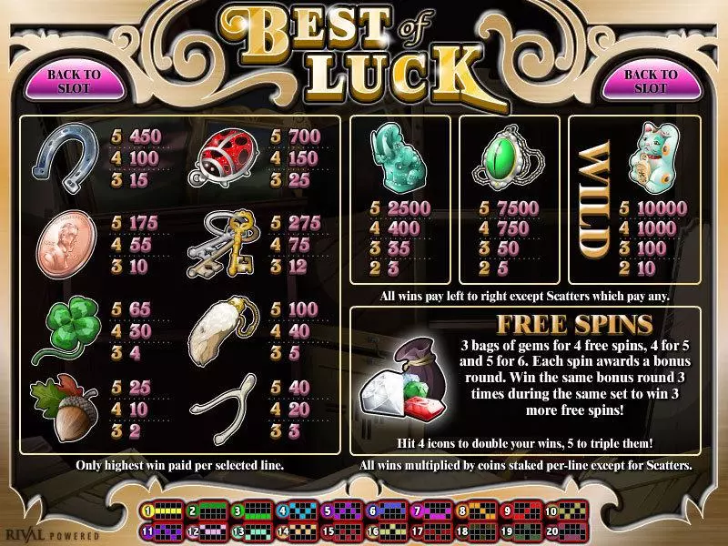 Best of Luck Free Casino Slot  with, delFree Spins