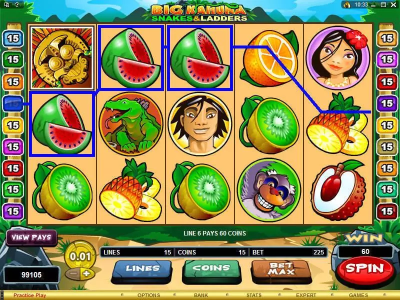 Big Kahuna - Snakes and Ladders Free Casino Slot  with, delFree Spins