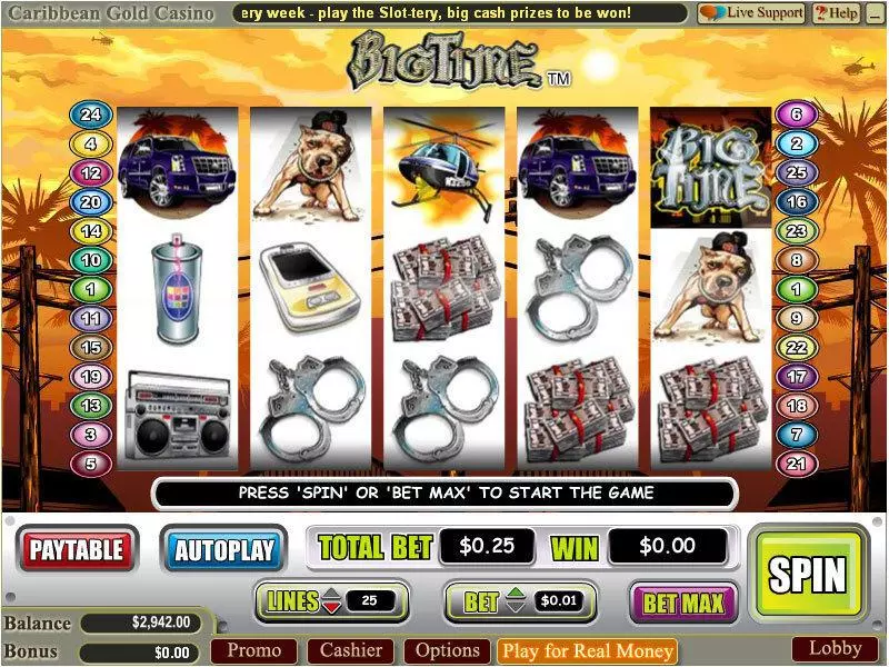 Big Time Free Casino Slot  with, delFree Spins