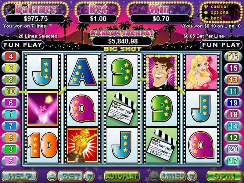 BigShot Free Casino Slot  with, delFree Spins