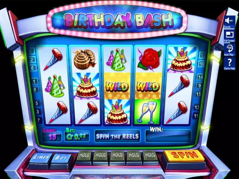 Birthday Bash Free Casino Slot  with, delSecond Screen Game
