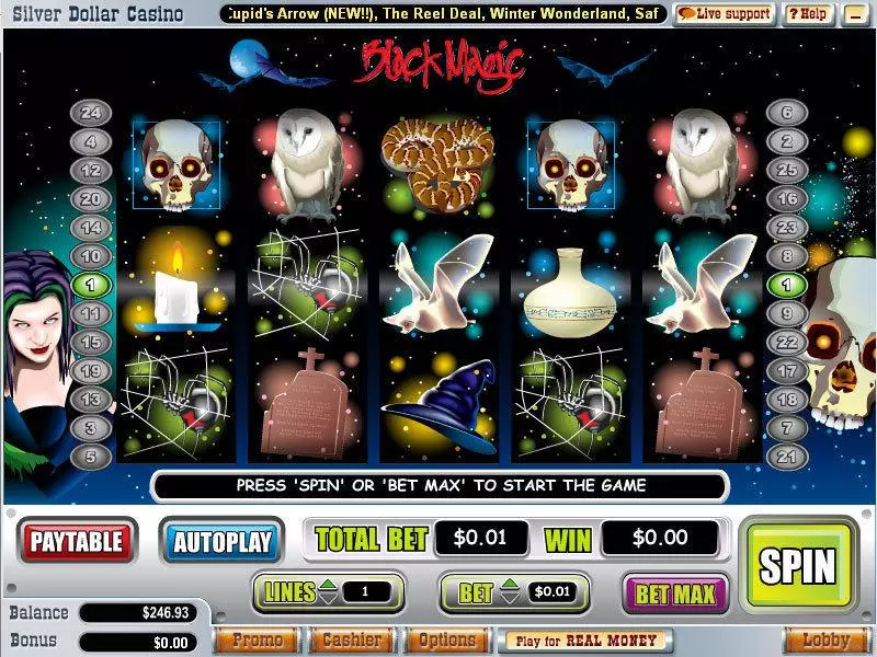 Black Magic Free Casino Slot  with, delSecond Screen Game