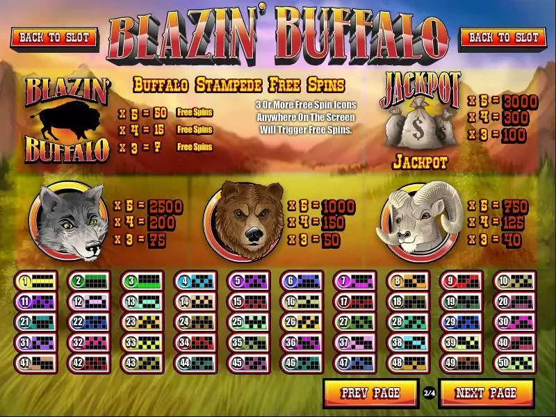 Blazin' Buffalo Free Casino Slot  with, delFree Spins