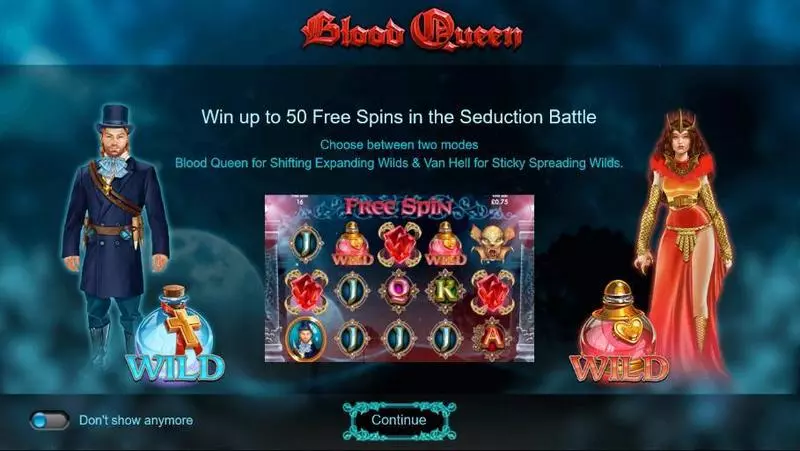 Blood Queen Free Casino Slot  with, delFree Spins