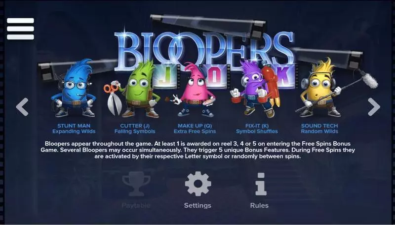 Bloopers  Free Casino Slot  with, delFree Spins