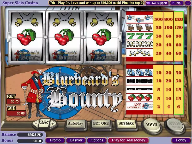 Bluebeard's Bounty Free Casino Slot 