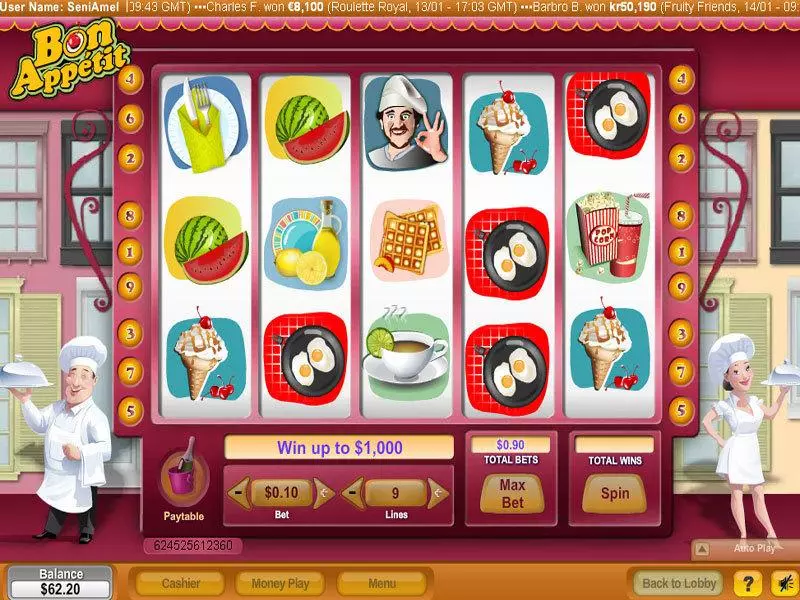Bon Appetit Free Casino Slot 