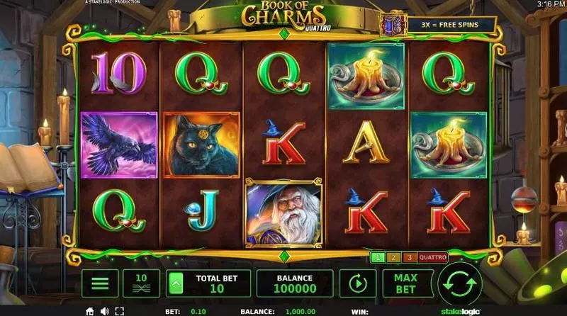 Book of Charms Free Casino Slot  with, delFree Spins