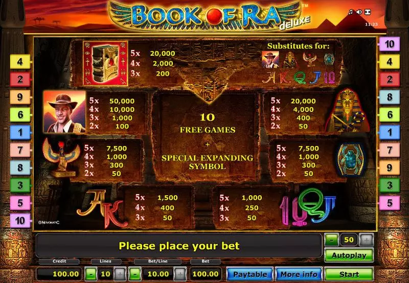 Book of Ra - Deluxe Free Casino Slot  with, delFree Spins
