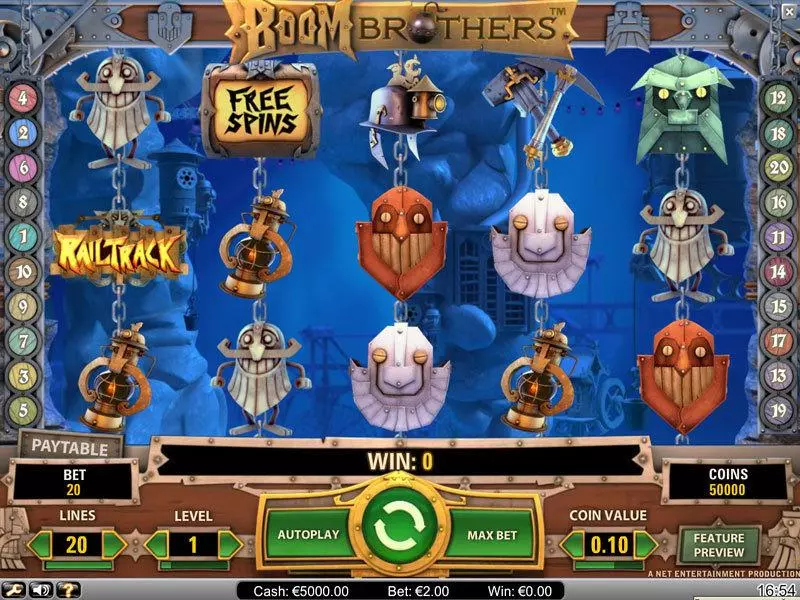 Boom Brothers Free Casino Slot  with, delFree Spins
