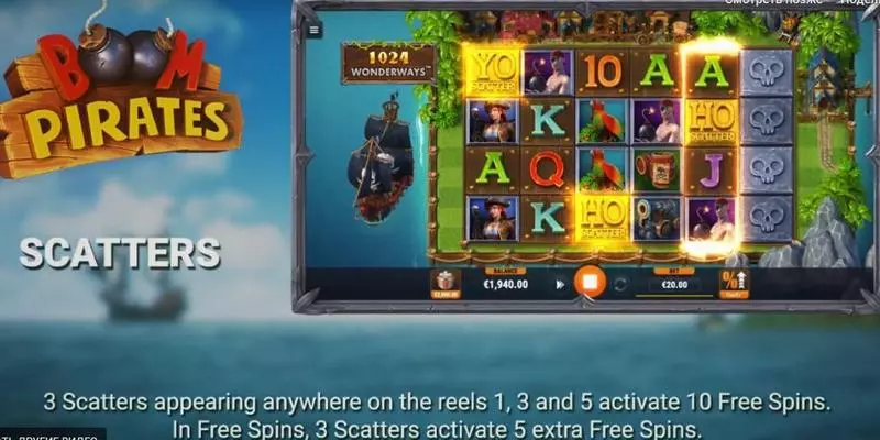 Boom Pirates Free Casino Slot 
