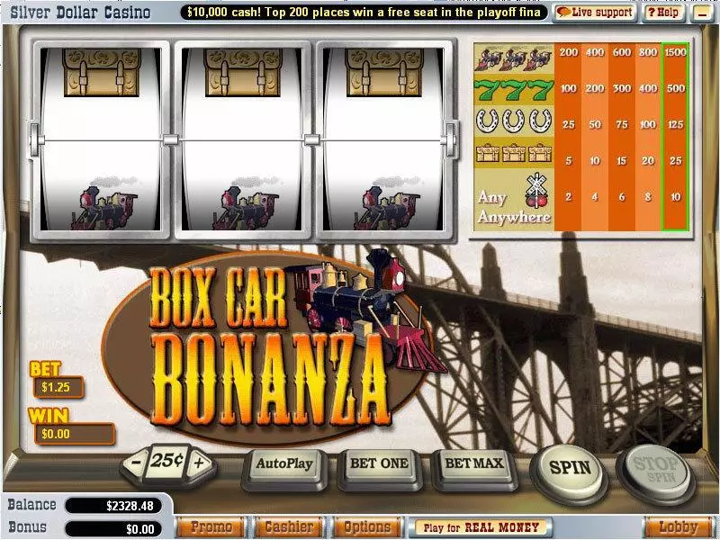 Box Car Bonanza Free Casino Slot 