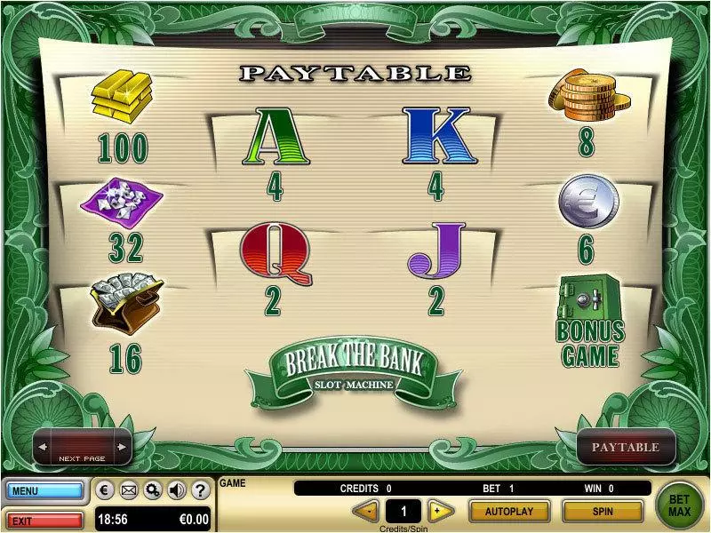 Break the Bank Free Casino Slot  with, delFree Spins