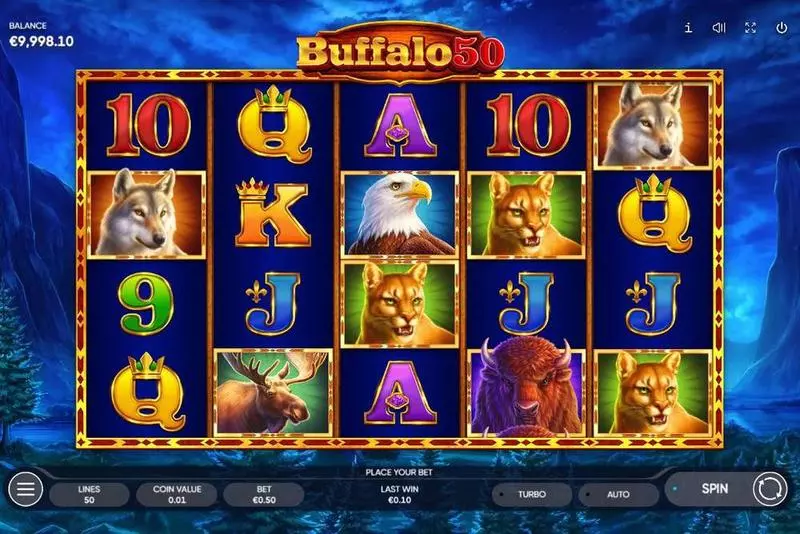 Buffalo 50 Free Casino Slot  with, delFree Spins