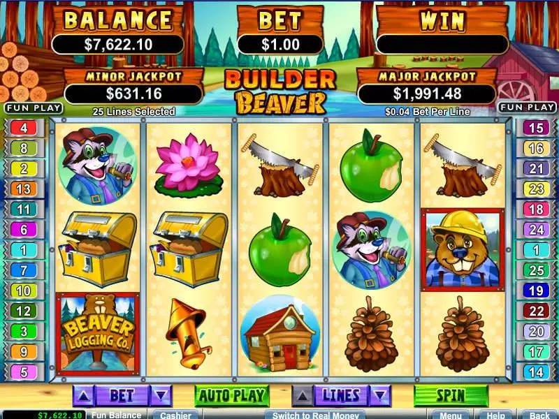 Builder Beaver Free Casino Slot  with, delFree Spins
