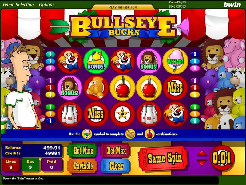 Bulls Eye Bucks Free Casino Slot  with, delSecond Screen Game