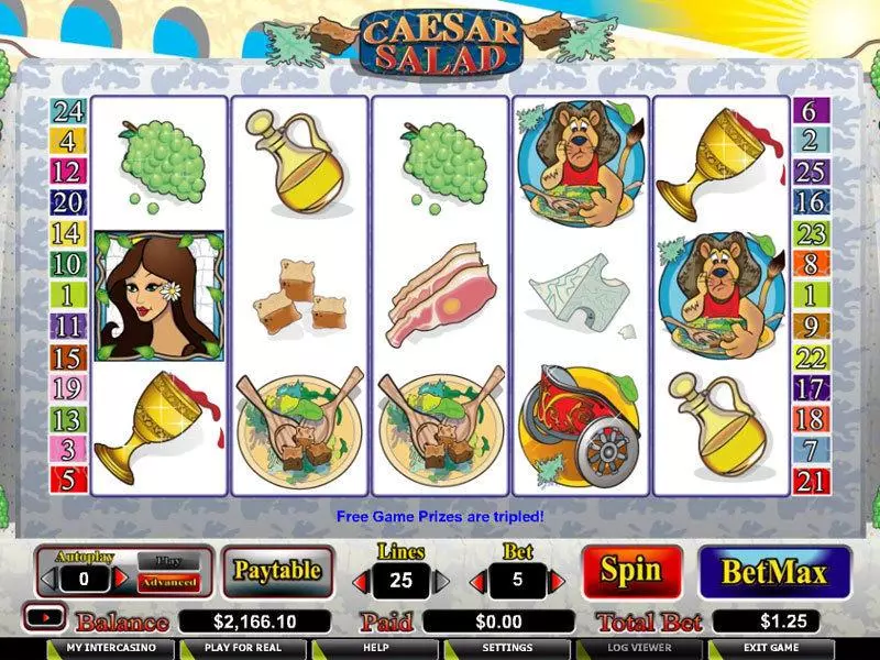 Caesar Salad Free Casino Slot  with, delFree Spins