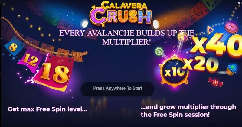 Calavera Crush Free Casino Slot  with, delAvalance Feature