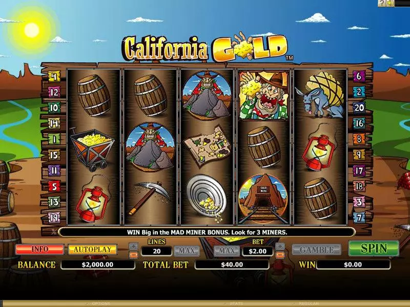 California Gold Free Casino Slot  with, delFree Spins