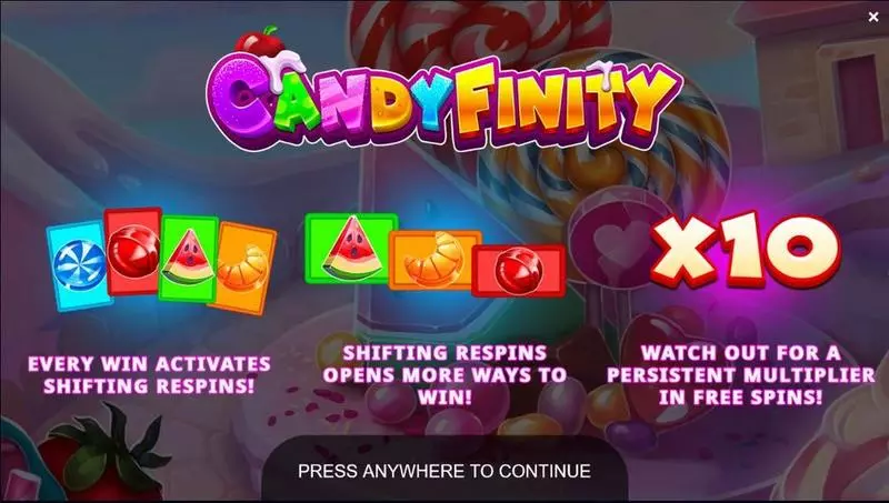 Candyfinity Free Casino Slot  with, delFree Spins