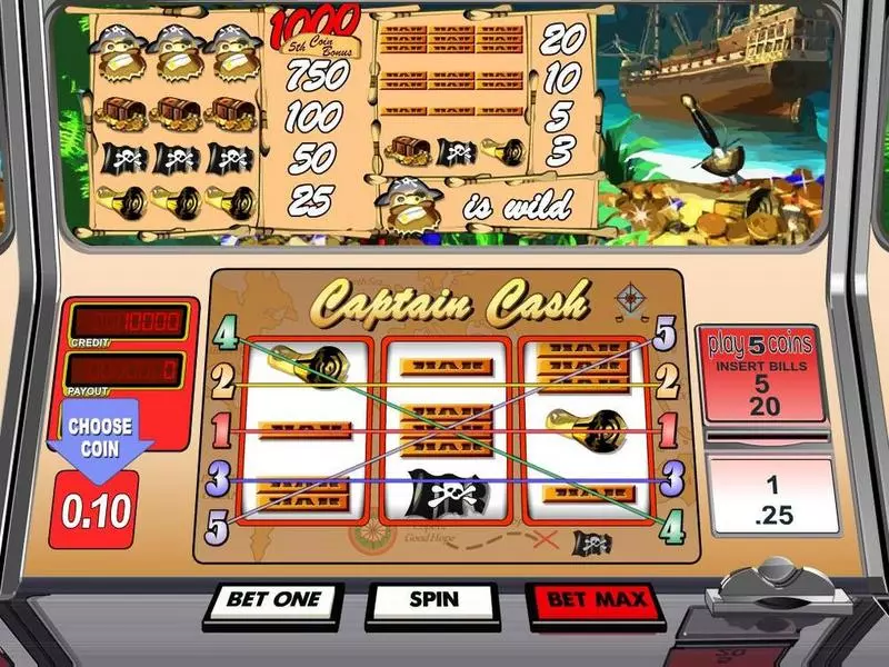 Captain Cash Free Casino Slot 