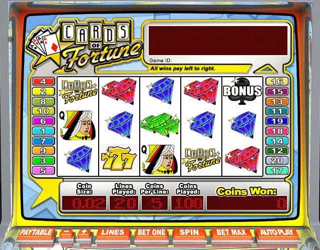 Cards of Fortune Free Casino Slot  with, delSecond Screen Game