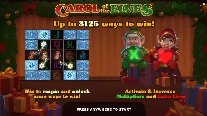 Carol of the Elves Free Casino Slot  with, delRe-Spin