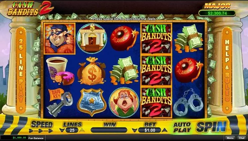Cash Bandit 2 Free Casino Slot  with, delFree Spins