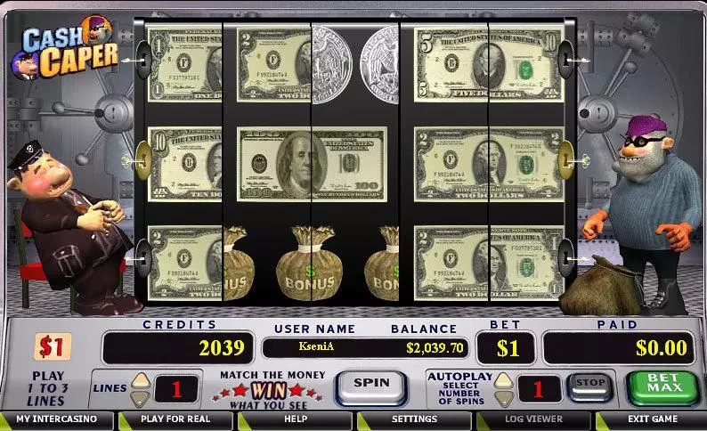 Cash Caper Free Casino Slot  with, delFree Spins