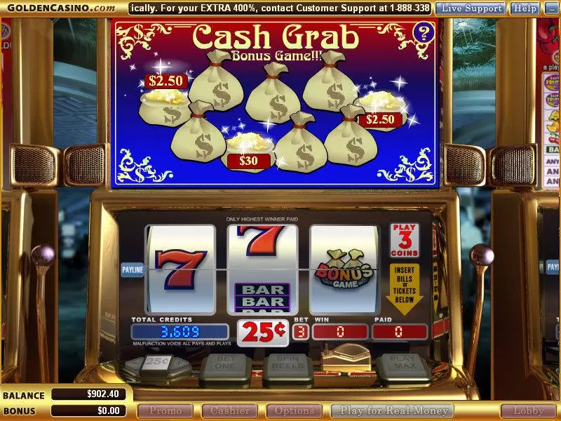 Cash Grab Free Casino Slot  with, delSecond Screen Game