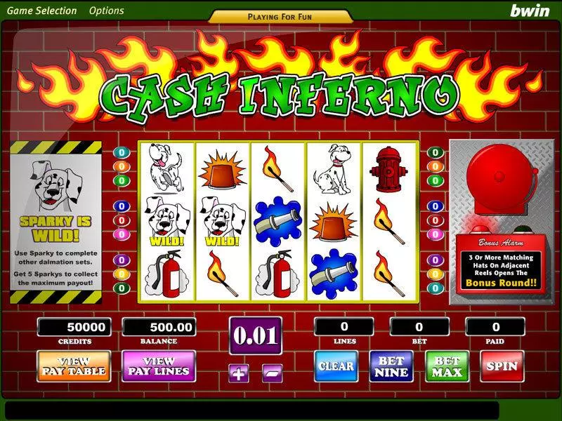 Cash Inferno Free Casino Slot  with, delSecond Screen Game