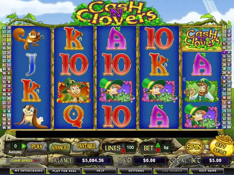 Cash N' Clovers Free Casino Slot  with, delFree Spins