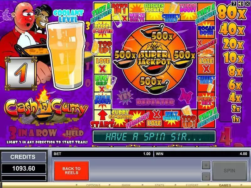 Cash 'n' Curry Free Casino Slot  with, delSecond Screen Game