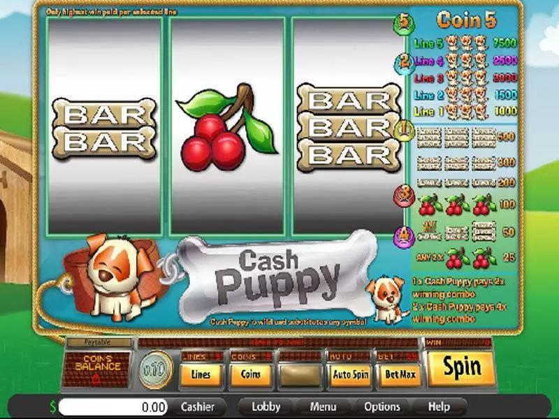 Cash Puppy Free Casino Slot 
