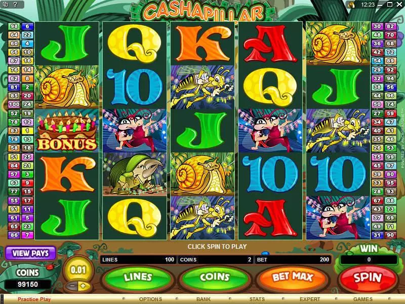 Cashapillar Free Casino Slot  with, delFree Spins