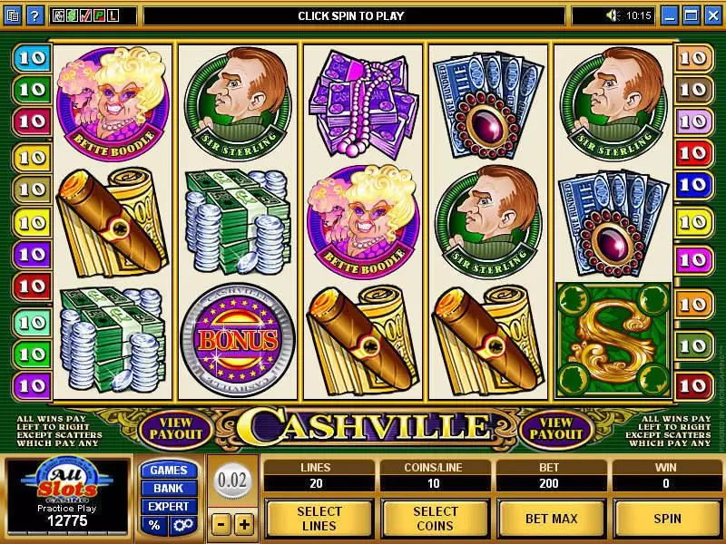 Cashville Free Casino Slot  with, delSecond Screen Game