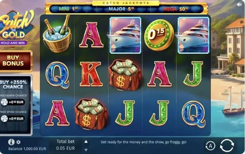 Catch The Gold Free Casino Slot  with, delHold and Win