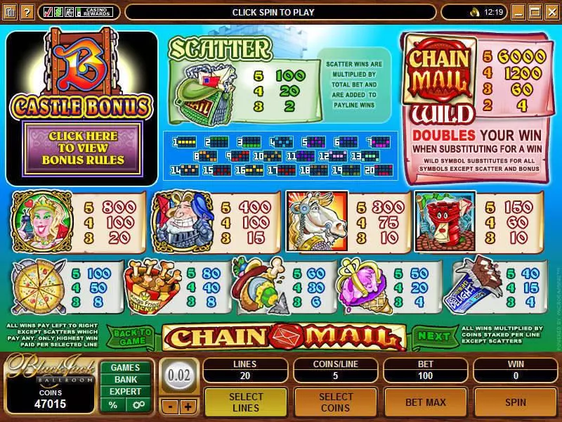Chain Mail Free Casino Slot  with, delSecond Screen Game