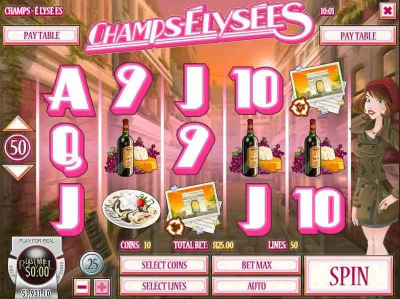 Champs-Elysees Free Casino Slot 