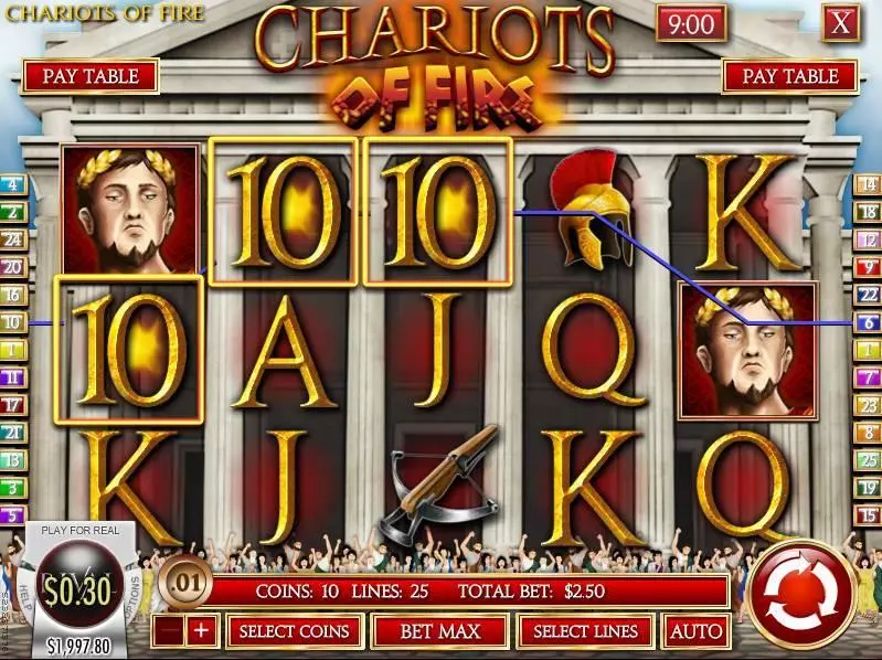 Chariots of Fire Free Casino Slot  with, delFree Spins