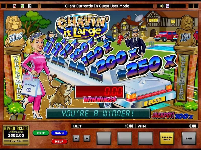 Chavin' it Large Free Casino Slot  with, delSecond Screen Game