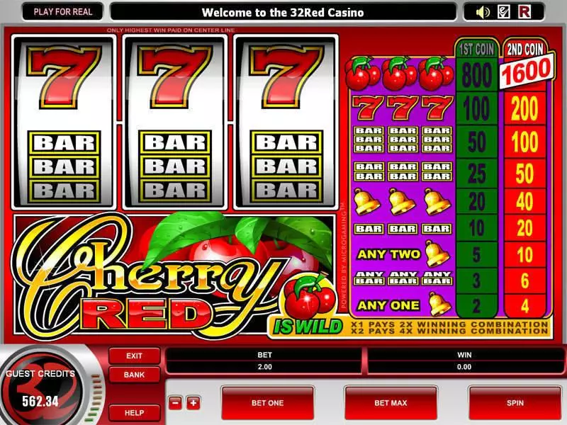 Cherry Red Free Casino Slot 