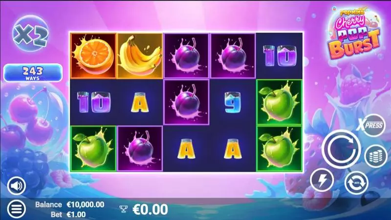 CherryPop Burst Free Casino Slot  with, delFlip Wheels