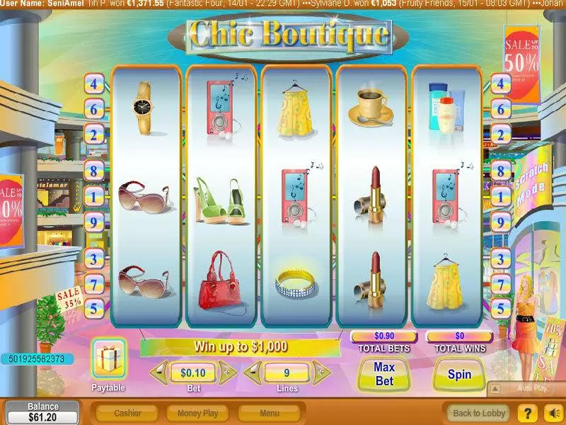 Chic Boutique Free Casino Slot 