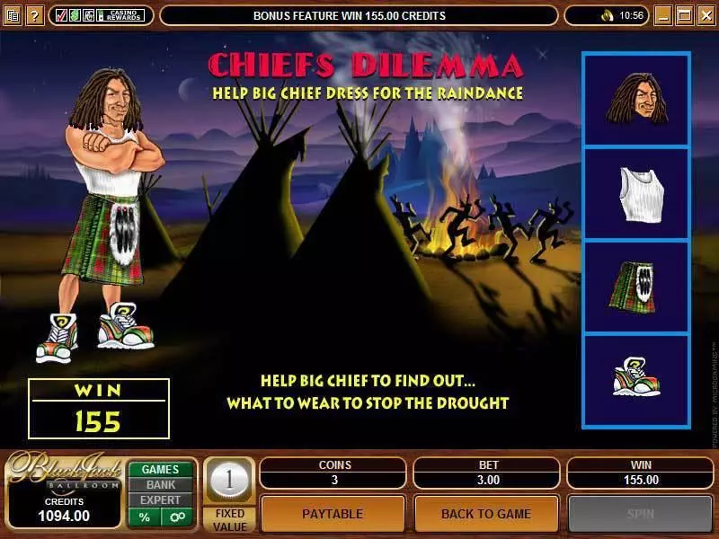 Chiefs Fortune Free Casino Slot  with, delSecond Screen Game